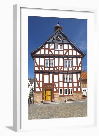 Germany, Hessen, Northern Hessen, Borken, City Hall-Chris Seba-Framed Photographic Print