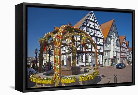 Germany, Hessen, Waldecker Land, Bad Wildungen, Market Square-Chris Seba-Framed Premier Image Canvas