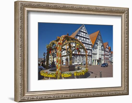 Germany, Hessen, Waldecker Land, Bad Wildungen, Market Square-Chris Seba-Framed Photographic Print