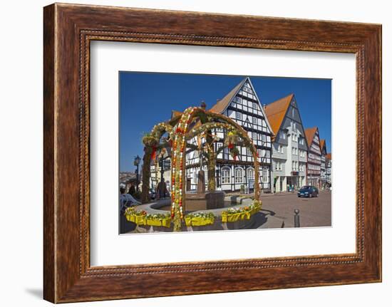 Germany, Hessen, Waldecker Land, Bad Wildungen, Market Square-Chris Seba-Framed Photographic Print