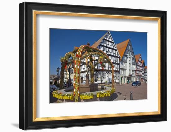 Germany, Hessen, Waldecker Land, Bad Wildungen, Market Square-Chris Seba-Framed Photographic Print