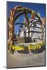 Germany, Hessen, Waldecker Land, Fountain, Easter Decoration, Market Square, Old Town-Chris Seba-Mounted Photographic Print