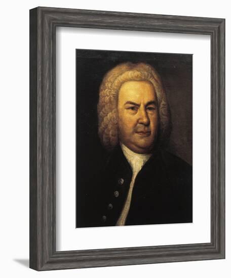 Germany, Leipzig, Portrait of German Composer and Organist, Johann Sebastian Bach-null-Framed Giclee Print