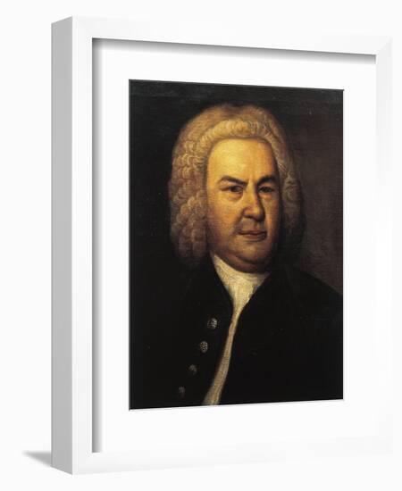 Germany, Leipzig, Portrait of German Composer and Organist, Johann Sebastian Bach-null-Framed Giclee Print