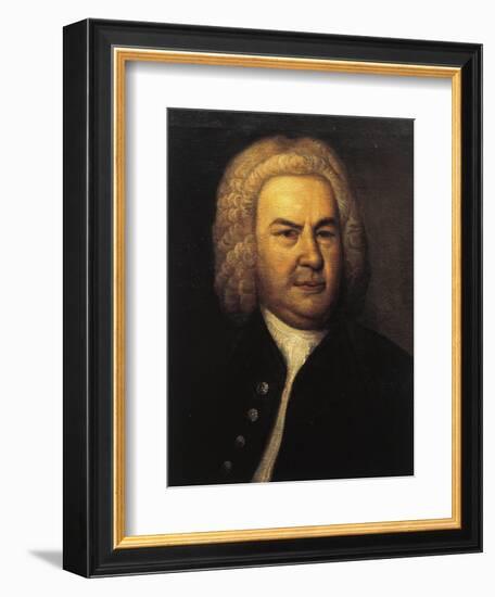 Germany, Leipzig, Portrait of German Composer and Organist, Johann Sebastian Bach-null-Framed Giclee Print