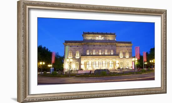 Germany, Lower Saxony, Braunschweig. the State Theatre.-Ken Scicluna-Framed Photographic Print