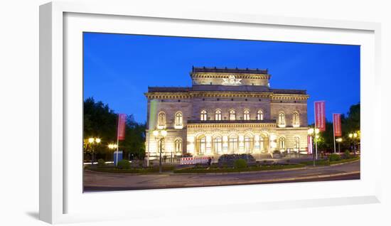 Germany, Lower Saxony, Braunschweig. the State Theatre.-Ken Scicluna-Framed Photographic Print