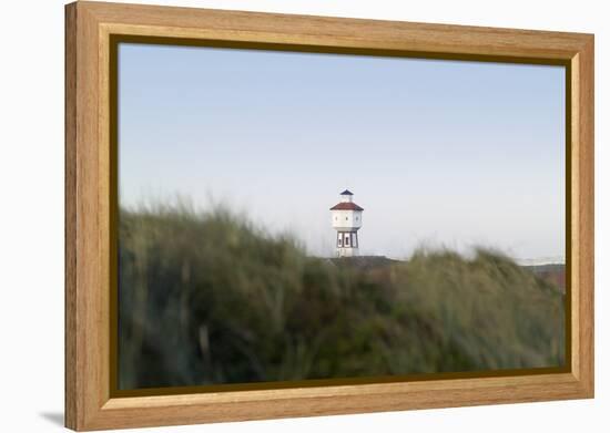 Germany, Lower Saxony, Island Langeoog, Water Tower, HŸgellandschaft-Roland T.-Framed Premier Image Canvas