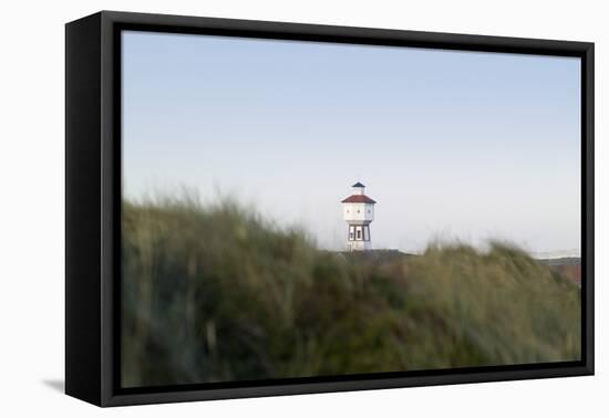 Germany, Lower Saxony, Island Langeoog, Water Tower, HŸgellandschaft-Roland T.-Framed Premier Image Canvas