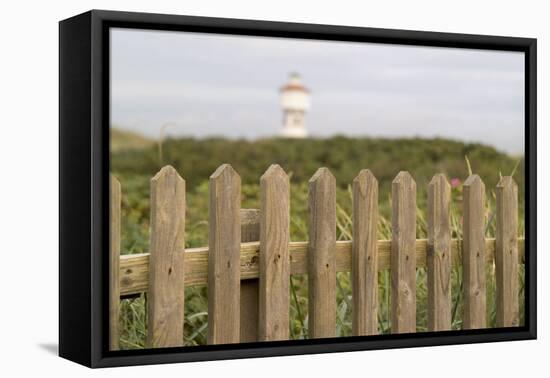 Germany, Lower Saxony, Island Langeoog, Water Tower, HŸgellandschaft-Roland T.-Framed Premier Image Canvas