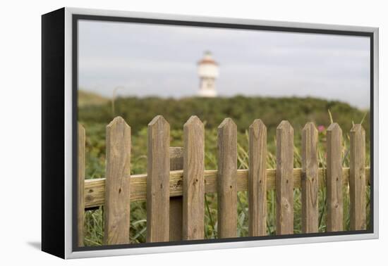 Germany, Lower Saxony, Island Langeoog, Water Tower, HŸgellandschaft-Roland T.-Framed Premier Image Canvas