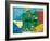 Germany Map-null-Framed Giclee Print