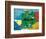 Germany Map-null-Framed Giclee Print