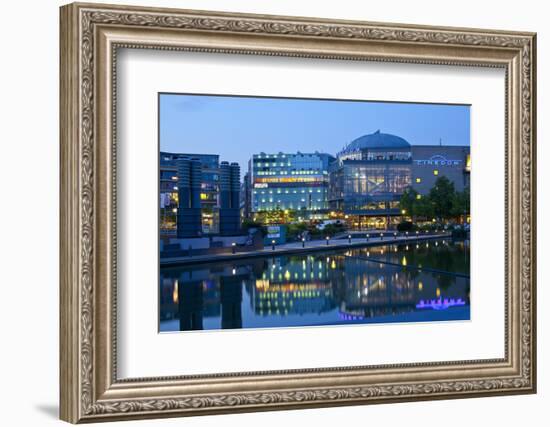 Germany, North Rhine-Westphalia, Cologne, Mediapark, Cinedom, Evening Light-Chris Seba-Framed Photographic Print