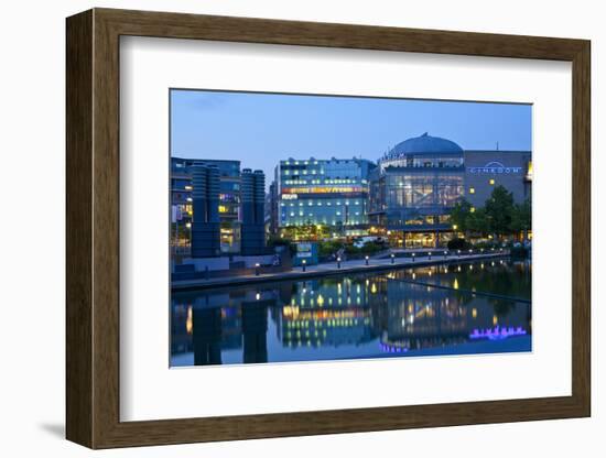 Germany, North Rhine-Westphalia, Cologne, Mediapark, Cinedom, Evening Light-Chris Seba-Framed Photographic Print