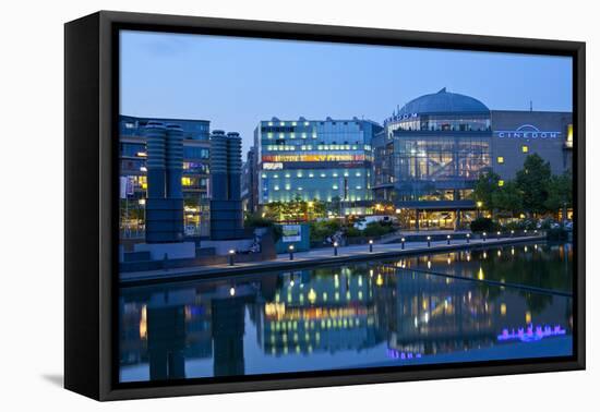 Germany, North Rhine-Westphalia, Cologne, Mediapark, Cinedom, Evening Light-Chris Seba-Framed Premier Image Canvas