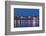 Germany, North Rhine-Westphalia, Dusseldorf, Rhine Shore, at Night, Lights, Reflection-Chris Seba-Framed Photographic Print