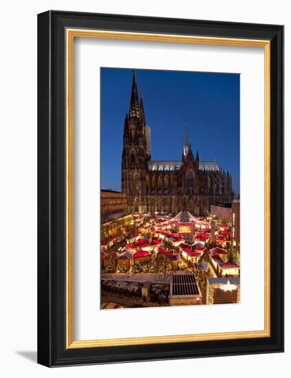 Germany, North Rhine-Westphalia, Rhineland, Cologne, Christmas Market-Chris Seba-Framed Photographic Print