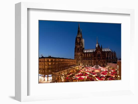 Germany, North Rhine-Westphalia, Rhineland, Cologne, Christmas Market-Chris Seba-Framed Photographic Print