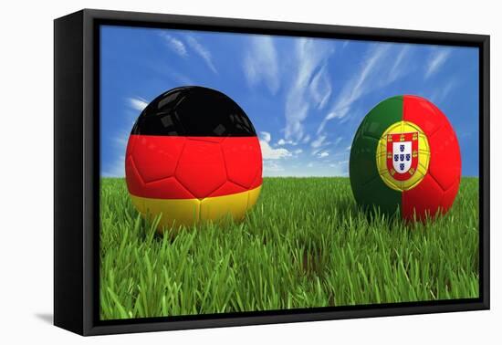 Germany-Portugal-mhristov-Framed Stretched Canvas