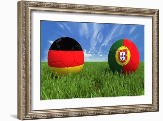 Germany-Portugal-mhristov-Framed Art Print