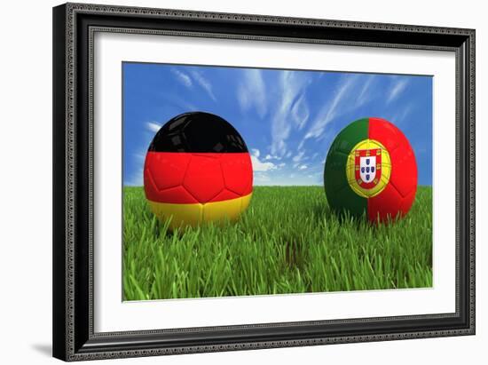 Germany-Portugal-mhristov-Framed Art Print