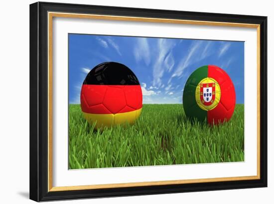 Germany-Portugal-mhristov-Framed Art Print