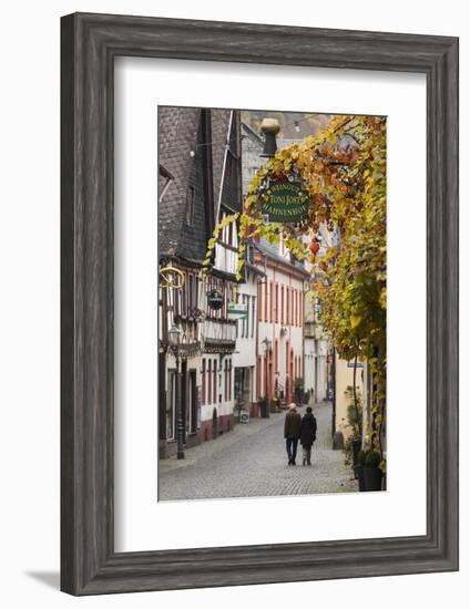 Germany, Rheinland-Pfalz, Bacharach, Town Building Detail-Walter Bibikow-Framed Photographic Print