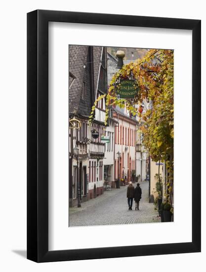 Germany, Rheinland-Pfalz, Bacharach, Town Building Detail-Walter Bibikow-Framed Photographic Print