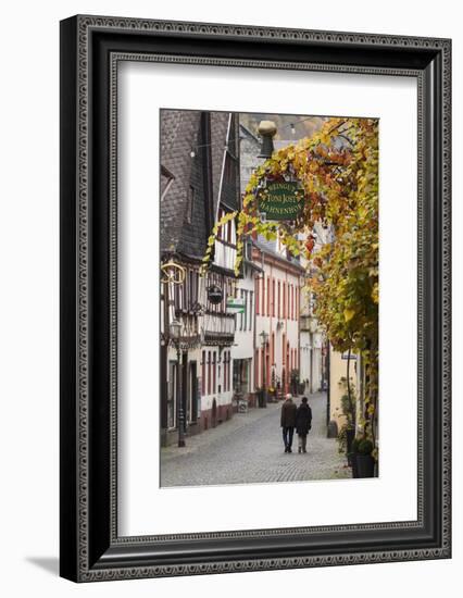 Germany, Rheinland-Pfalz, Bacharach, Town Building Detail-Walter Bibikow-Framed Photographic Print