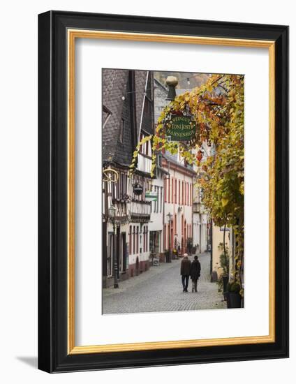 Germany, Rheinland-Pfalz, Bacharach, Town Building Detail-Walter Bibikow-Framed Photographic Print