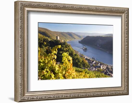 Germany, Rheinland-Pfalz, Pfalzgrafenstein and Gutenfels Castles-Peter Adams-Framed Photographic Print