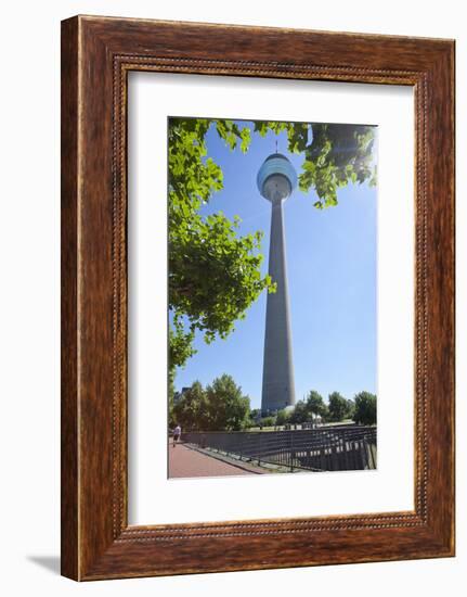 Germany, Rhineland, Dusseldorf, Media Harbour, Television Tower-Chris Seba-Framed Photographic Print