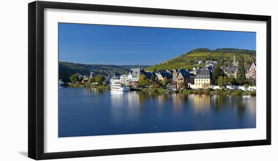 Germany, Rhineland-Palatinate, Bank of Moselle River, Traben, Traben-Trarbach-Chris Seba-Framed Photographic Print