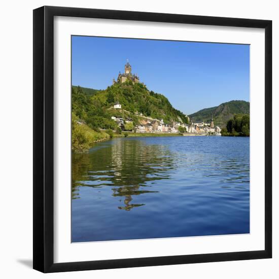 Germany, Rhineland-Palatinate, Cochem, the Moselle, Imperial Castle-Andreas Vitting-Framed Photographic Print