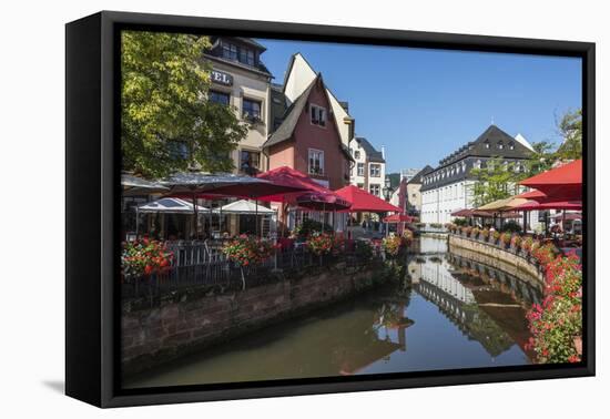 Germany, Rhineland-Palatinate, District Trier-Saarburg, Saarburg, Upper Town, River Leuk-Udo Bernhart-Framed Premier Image Canvas