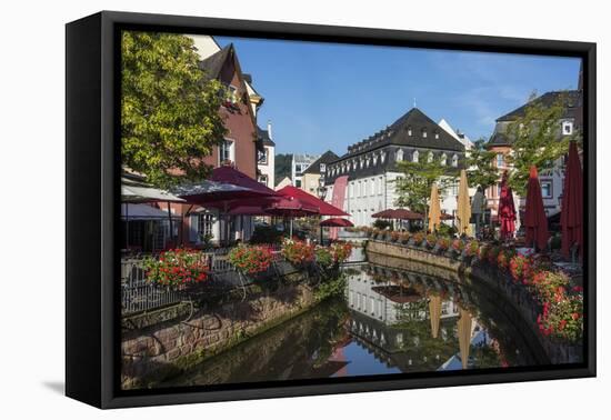 Germany, Rhineland-Palatinate, District Trier-Saarburg, Saarburg, Upper Town, River Leuk-Udo Bernhart-Framed Premier Image Canvas