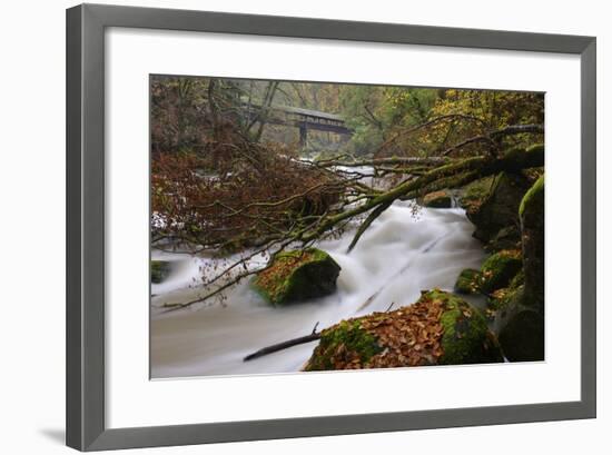 Germany, Rhineland-Palatinate, Eifel, River, Rapids of the PrŸm with Irrel-Andreas Keil-Framed Photographic Print