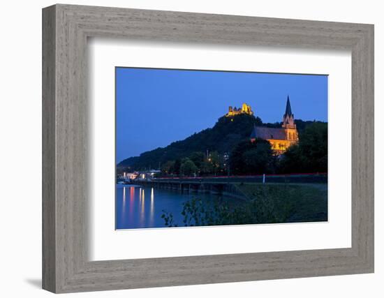 Germany, Rhineland-Palatinate, Middle Rhine Valley, Oberwesel, Middle Rhine-Chris Seba-Framed Photographic Print