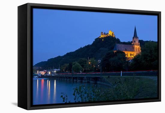 Germany, Rhineland-Palatinate, Middle Rhine Valley, Oberwesel, Middle Rhine-Chris Seba-Framed Premier Image Canvas