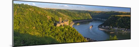 Germany, Rhineland Palatinate, River Rhine, Sankt Goarshausen, Burg Katz and River Rhine-Alan Copson-Mounted Photographic Print