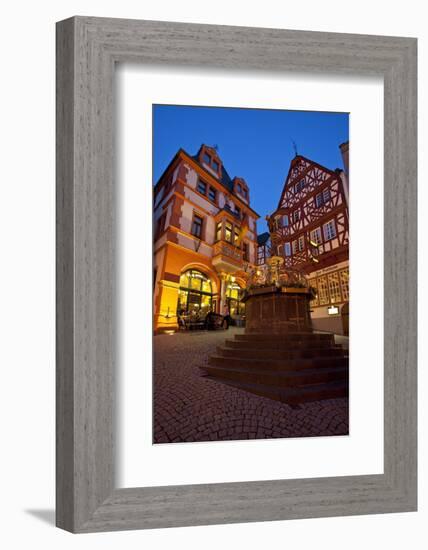 Germany, Rhineland-Palatinate, the Moselle, Bernkastel-Kues, Market Square-Chris Seba-Framed Photographic Print