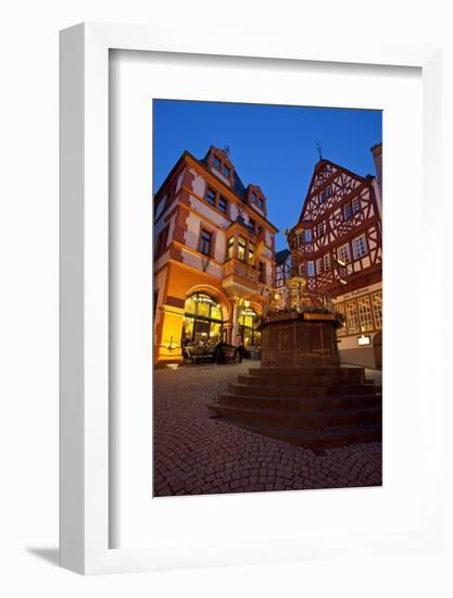 Germany, Rhineland-Palatinate, the Moselle, Bernkastel-Kues, Market Square-Chris Seba-Framed Photographic Print