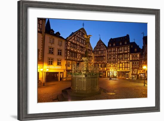 Germany, Rhineland-Palatinate, the Moselle, Bernkastel-Kues, Marketplace-Chris Seba-Framed Photographic Print