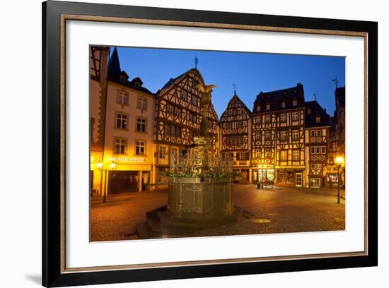 Germany, Rhineland-Palatinate, the Moselle, Bernkastel-Kues, Marketplace-Chris Seba-Framed Photographic Print