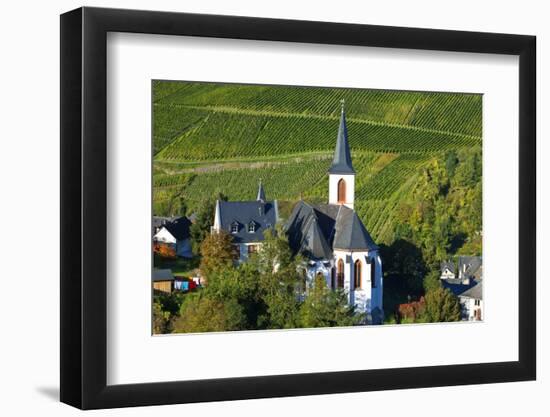 Germany, Rhineland-Palatinate, the Moselle, Traben-Trarbach, Catholic Parish Church St. Nicholas-Chris Seba-Framed Photographic Print