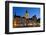 Germany, Rhineland-Palatinate, Trier, Marketplace, Petrusbrunnen (Well) in the Evening-Chris Seba-Framed Photographic Print