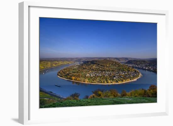 Germany, Rhineland-Palatinate, Upper Middle Rhine Valley, Boppard, Rhine Loop-Udo Siebig-Framed Photographic Print