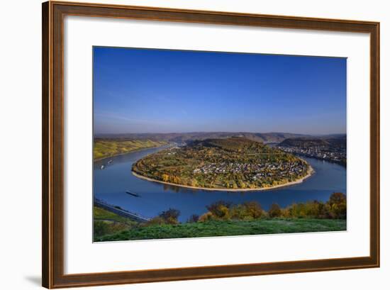 Germany, Rhineland-Palatinate, Upper Middle Rhine Valley, Boppard, Rhine Loop-Udo Siebig-Framed Photographic Print
