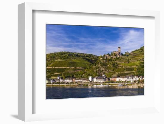 Germany, Rhineland-Palatinate, Upper Middle Rhine Valley, Kaub, Rhine Valley-Udo Siebig-Framed Photographic Print